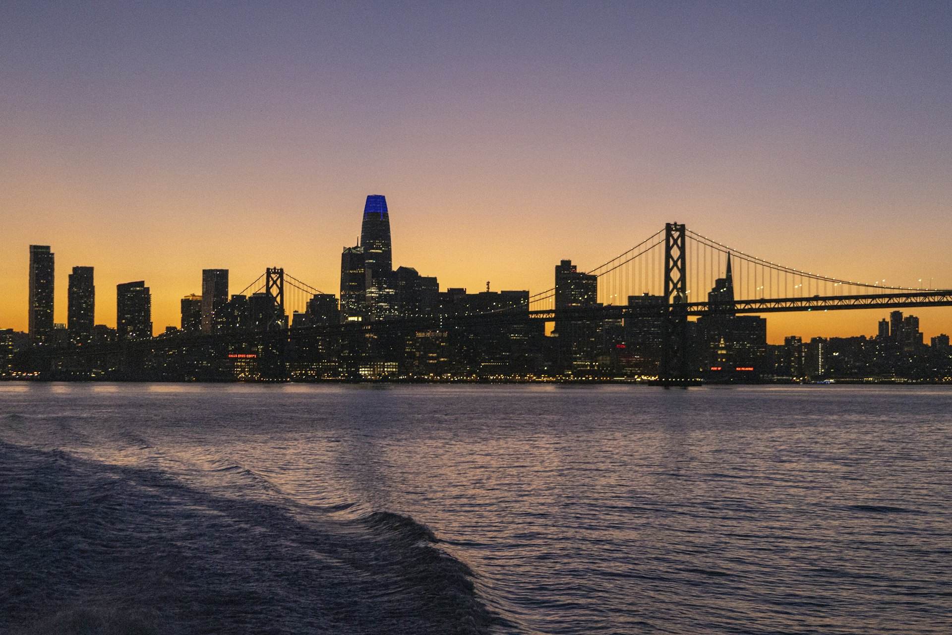 San Francisco skyline at dusk